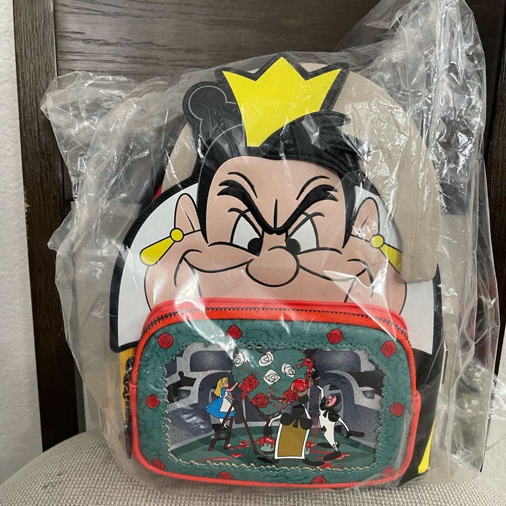 Loungefly Disney Villains Scene Series Queen of Hearts Mini Backpack